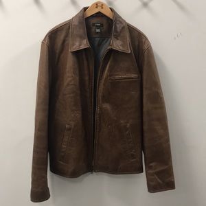 J Crew Genuine Leather Jacket